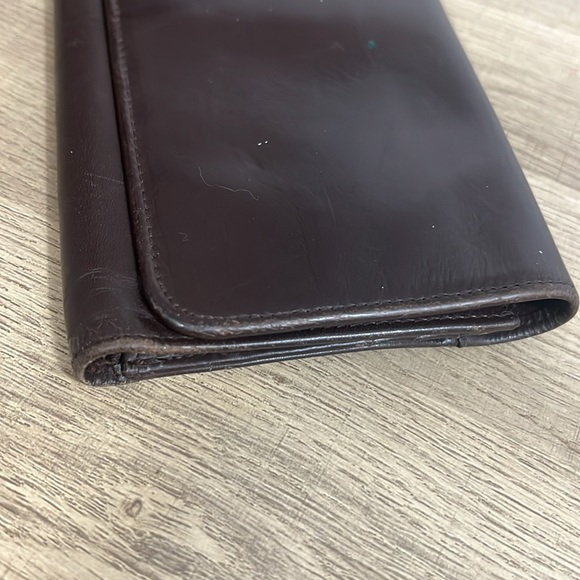 Vintage Coach brown leather trifold wallet - Picture 3 of 17